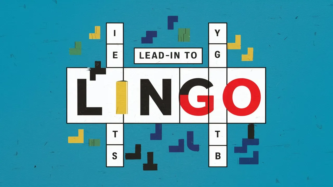 Lead-in to Lingo in Learning Apps and Crossword Clue Answers